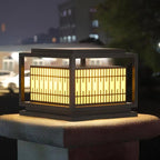 Rivelune Alabaster Metal Outdoor Post Lamp