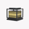 Rivelune Alabaster Metal Outdoor Post Lamp#Power source_Model A: Wired Version#Kelvin range_Warm Light