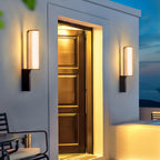 Quessara Modern Metal Arc Outdoor Wall Lamp